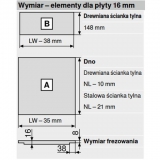 Wymiary szuflady Legrabox pure C